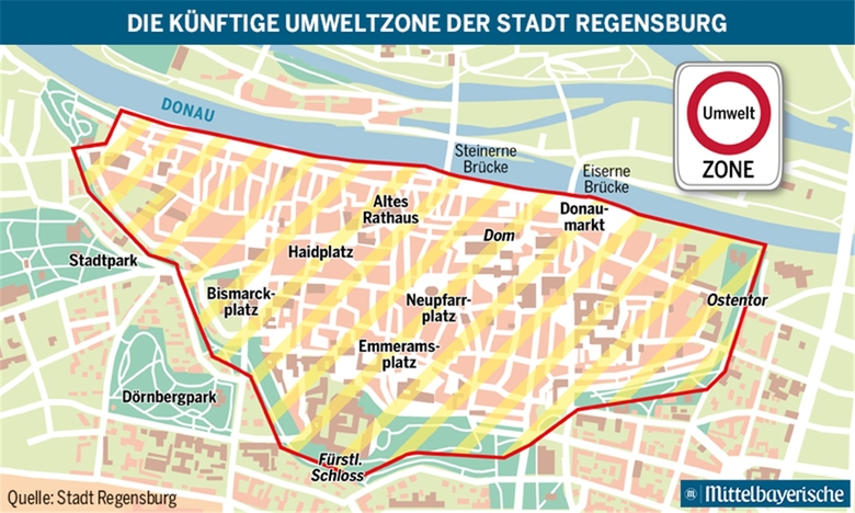Geplante Umweltzone Regensburg - >>> Regensburger Busse
